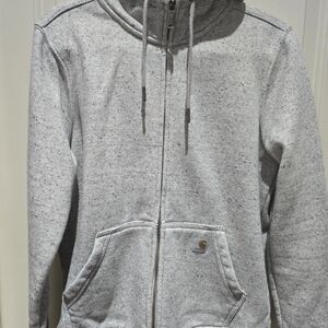 Carhartt Womens Gray Full-Zip Sweater